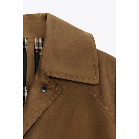 ZARA ZW COLLECTION MIDI TRENCH COAT - Picture 8 of 8